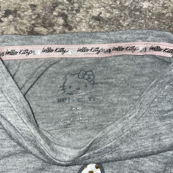 Hello Kitty! 2 Piece Set Ruffle Top & Skirt w faux leather trim girls sz 2T Rare - Picture 8 of 13